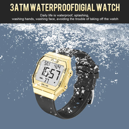 Men'S Wristwatches, Digital Watches, Men'S Sports Watches, Unisex Digital Wristwatch, Metal Case LCD Digital Watches, Men'S Digital Watches