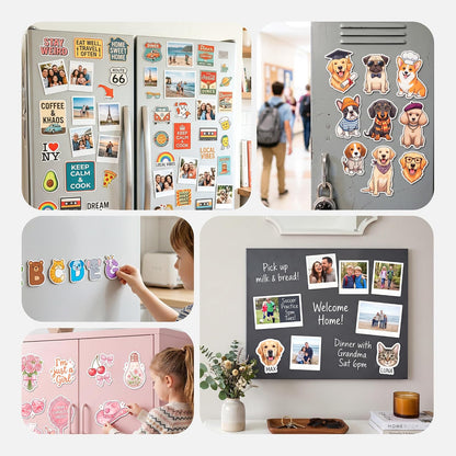Likcut Printable Magnetic Sheets for Inkjet Printer, 8.5"X11" Flexible Magnetic Paper Sheets for Create Custom Magnets, DIY Crafts, Photo, Fridge Magnets, Cruise Ship Essentials, Labels, 10 Sheets