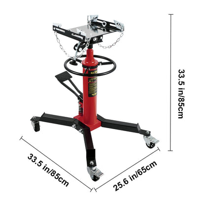 Transmission Jack 1322 Lbs 2-Stage Hydraulic High Lift Vertical Telescopic