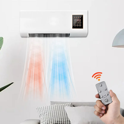 Air Conditioner, Wall Mounted Air Conditioner and Heater, Portable Air Conditioners No Windows Needed,Mini Split Heating System Air Supply Fan Unit, Remote for Bedroom Indoor Living Room