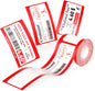 NIIMBOT Refill Label- 300DPI Red & Black Dual Color Sticker Paper Red Line (2"X3.5"/50X90Mm) for School, Office, Retail, Baking & Safety Labels - Compatible with Pro Series Label Makers