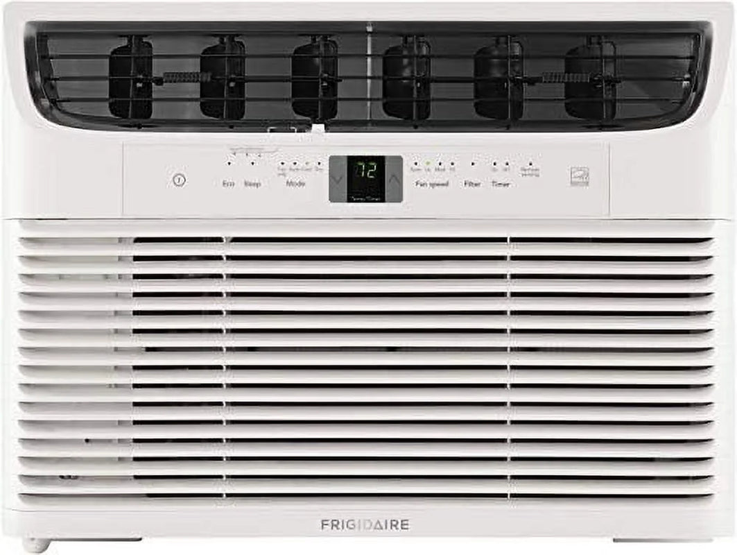 12,000 BTU Window-Mounted Air Conditioner, Programmable 24-Hour On/Off Timer, White