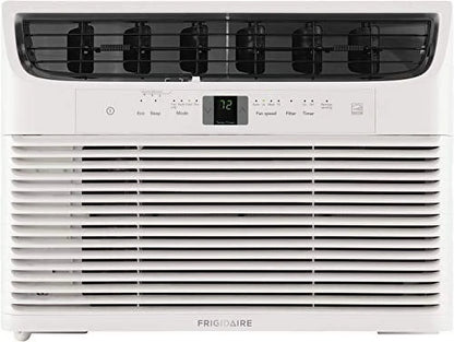 12,000 BTU Window-Mounted Air Conditioner, Programmable 24-Hour On/Off Timer, White
