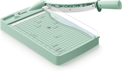 Firbon 12 Inch Guillotine Paper Cutter, Heavy Duty Paper Trimmer | 12-Sheet Capacity | Morandi | Dual Scale | Paper, Cardstock & Photo Trimming | Scrapbooking Craft | Office, Home & Studio Use