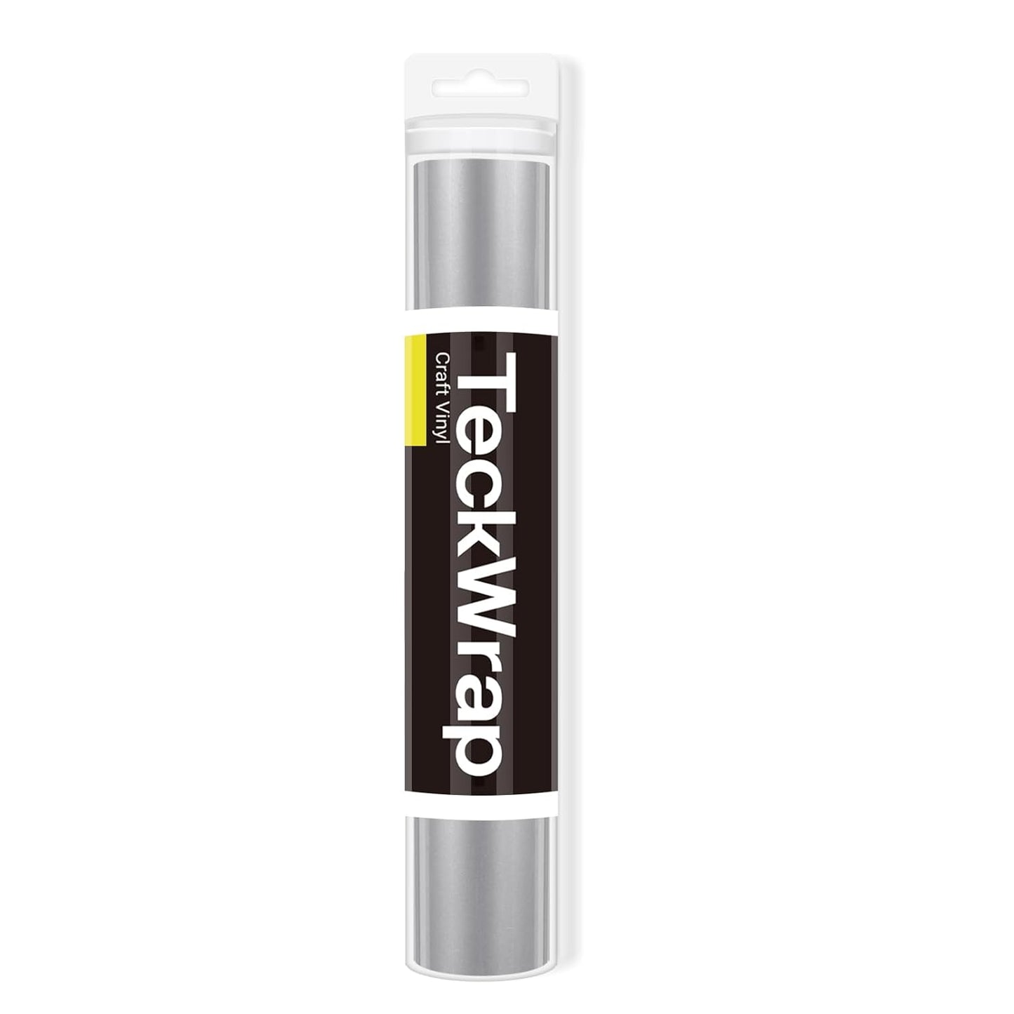 001 Vinyl Glossy Permanent Adhesive Vinyl for Craft Decal Projects 12" X 10Ft, Glossy Silver