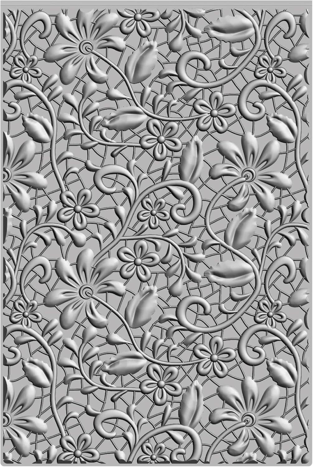 Sizzix 3-D Textured Impressions Embossing Folder Lacey by Kath Breen, 665324