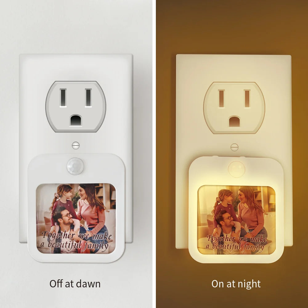 Sublimation LED Night Lights Blanks Plug in Motion Sensor 10 Pack