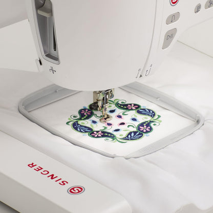 SINGER Embroidery Hoop 100Mm X 100Mm | Compatible with SINGER SE9180 & SE9150 | Precise Fabric Tension | Delivers Professional-Quality Embroidery Results