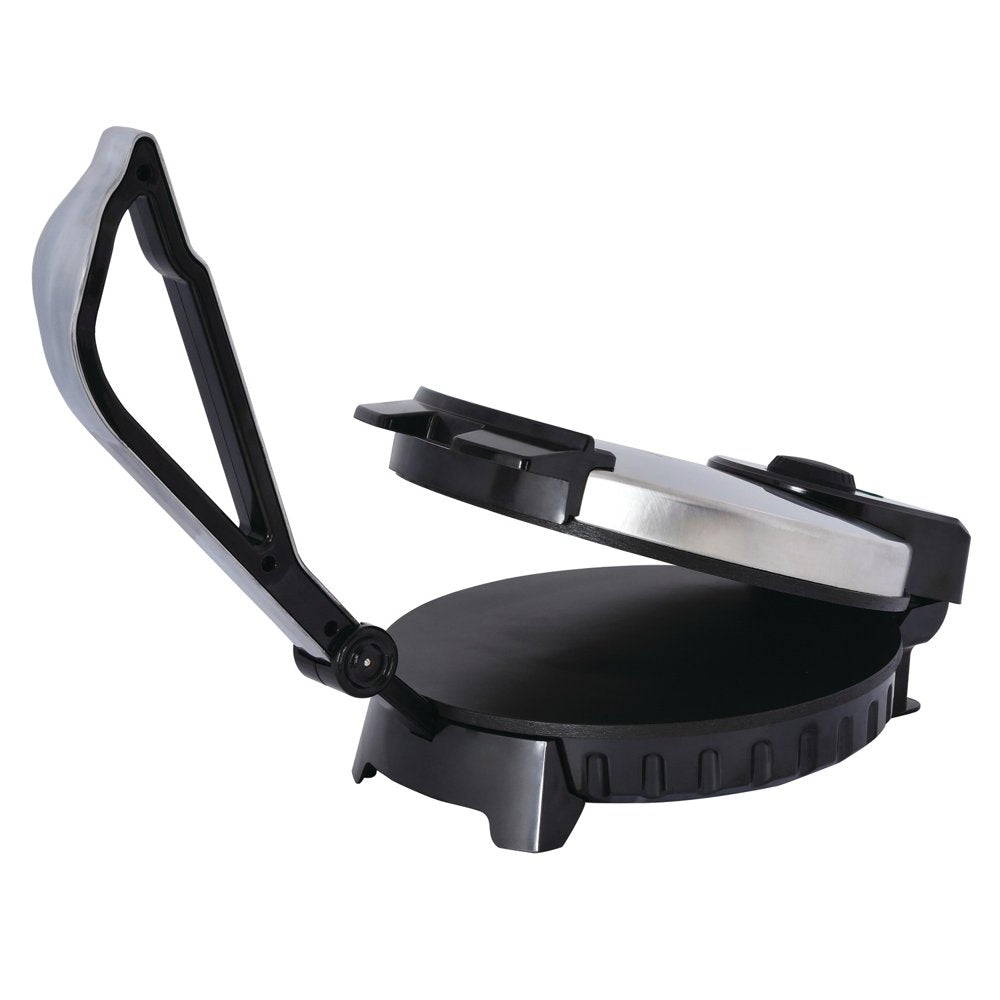 TS-128 Stainless Steel Non-Stick Electric Tortilla Maker, 10-Inch