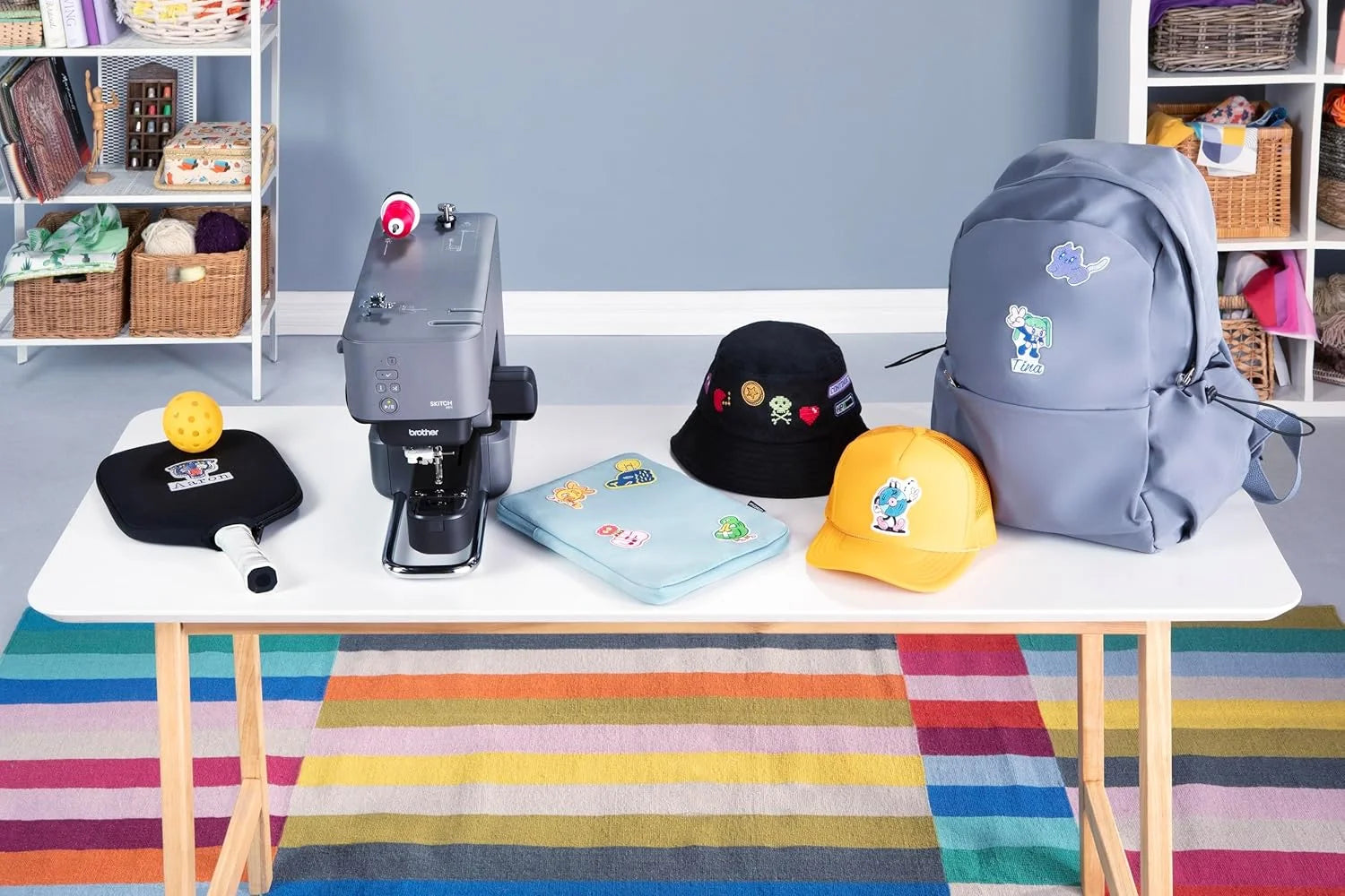 Brother Skitch Single-Needle Embroidery Machine and SP1 Sublimation Printer