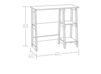 Quick Assembly Desk, White Finish
