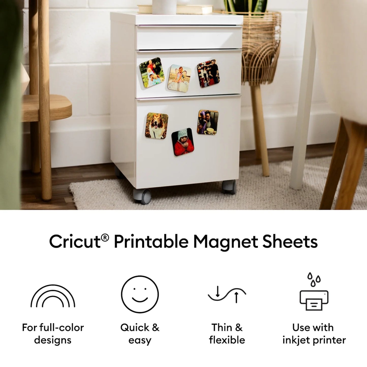 Cricut 8.5 X 11 Printable Magnet Sheets 8 Count