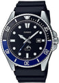 Men'S Sports Quartz 200M Stainless Steel/Black Resin Watch MDV106B-1A1V