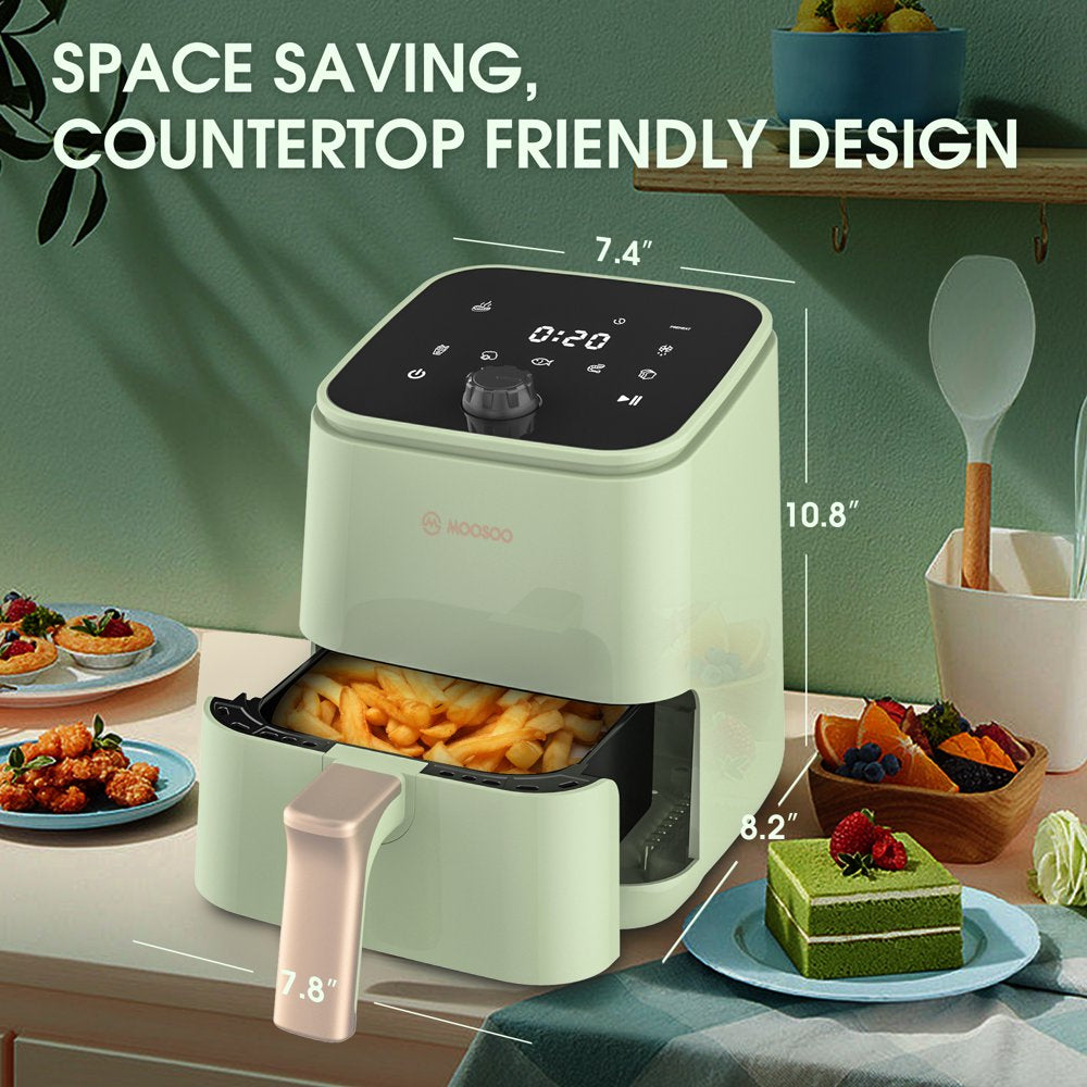 Innovative Touchscreen Air Fryer by  - 2 Quart, 8 Presets for Fries/Chicken/Snacks