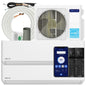 18K BTU ODU 2 Zone 12000 12000 BTU 24 SEER2 208-230V Cools up to 1100 Sq.Ft Wifi Multi Zone Mini Split Air Conditioner Ductless Pre-Charged Heat Pump Work with Alexa, 16Ft Installation Kits