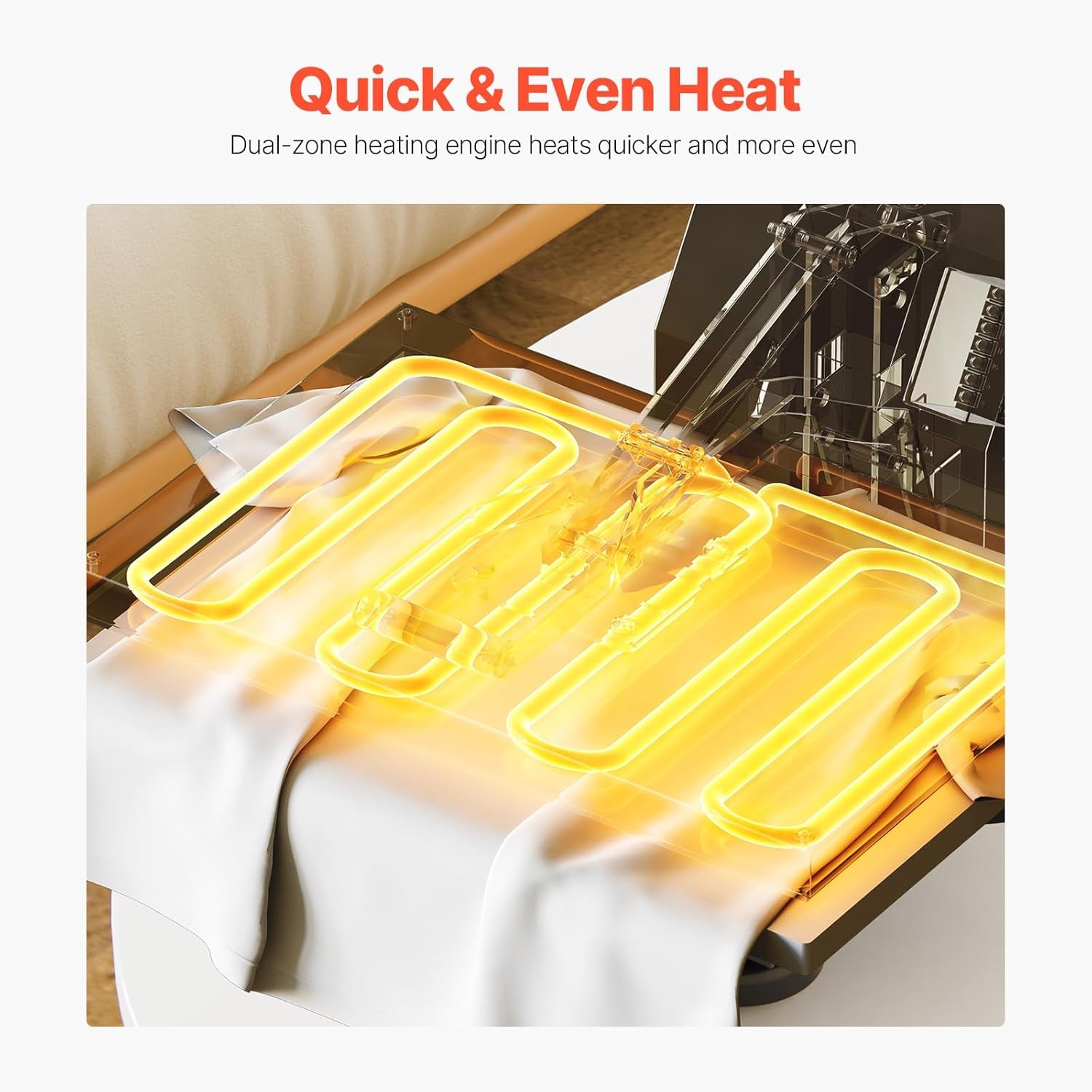VEVOR Heat Press 15X15, High Pressure Heat Press Machine for T Shirts, Slide Out Professional Heat Press for Sublimation, Vinyl, Heat Transfer Projects, Heats up Fast & Evenly, Green