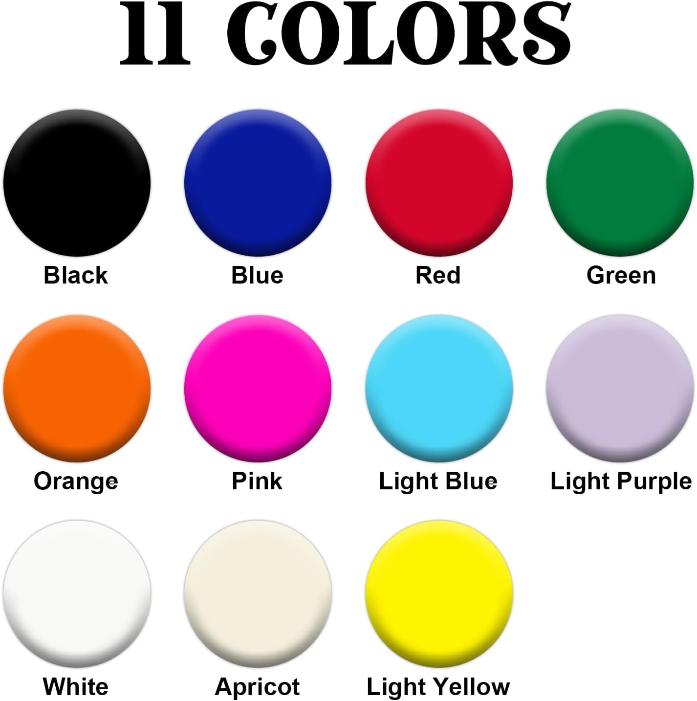 3D Puff Heat Transfer Vinyl, 12"X10" 11-Pack HTV, 3D Raised Texture Vinyl for T-Shirts, Sweatshirts, Hats & DIY Craft Projects, Ideal for Beginners & Professionals