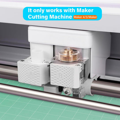 Rotary Blade+Drive Housing Works for Maker 4/Maker 3/Maker, Maker Accessories for Cardstock, Foil Poster, Kraft Board, Fabric, Quilting Squares, Sewing Projects, Custom Cards-Diy Craft Projects