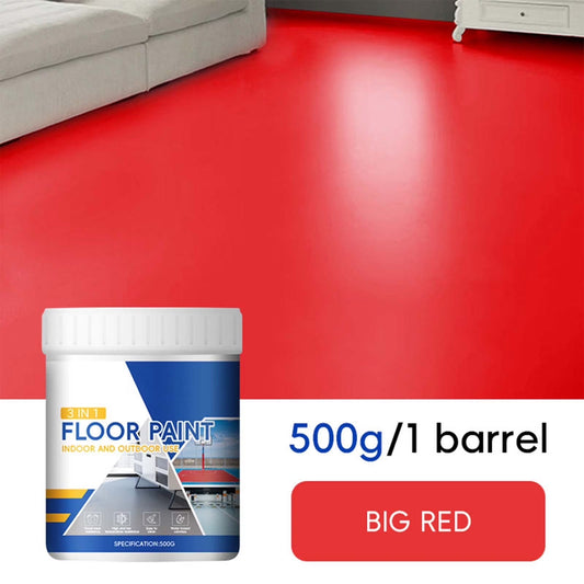 Three-In-One Epoxy Floor Paint, High-Solid Water-Based Cement Coating, Durable Wear-Resistant Resin for Household Floors, 500Ml Southeast Floor Paint
