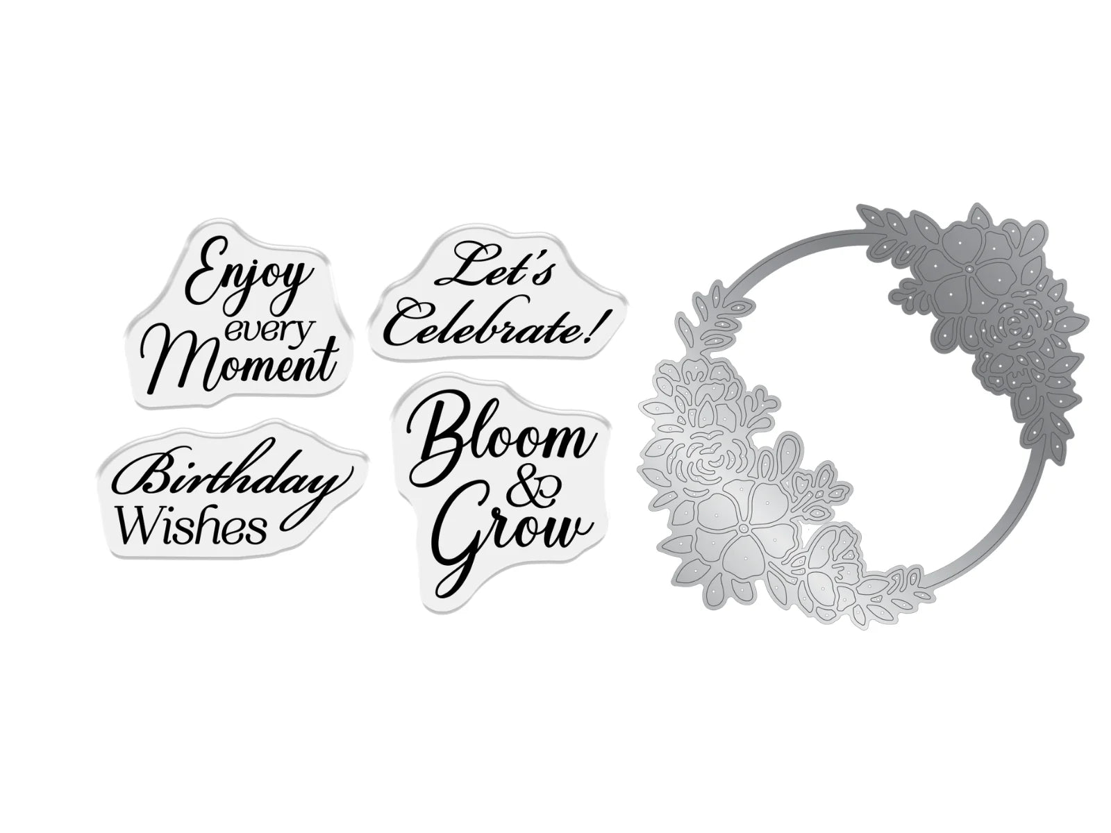 Crafter'S Companion Stamp and Die Set - Bloom & Grow