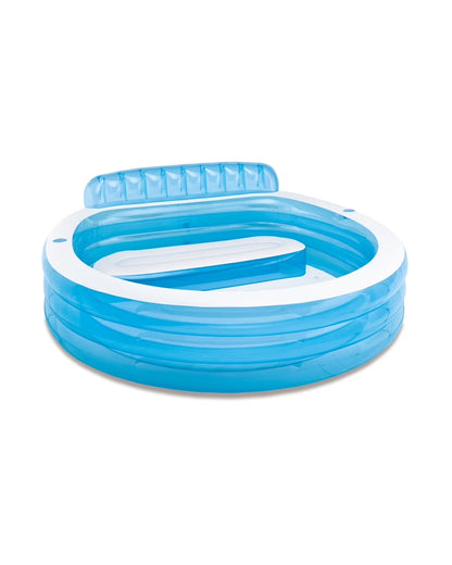 Inflatable Swim Center Family Lounge Pool, 90" X 86" X 31"