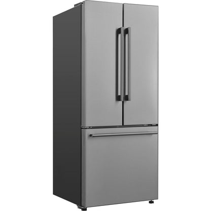 16 Cu. Ft. 3-Door French Door Refrigerator with Ice Maker, Stainless Steel, 28.35"W Condition, New