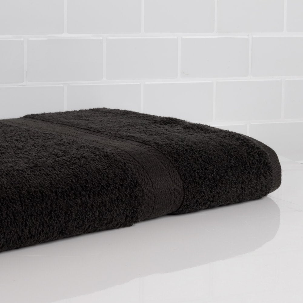 Solid Bath Towel, Rich Black