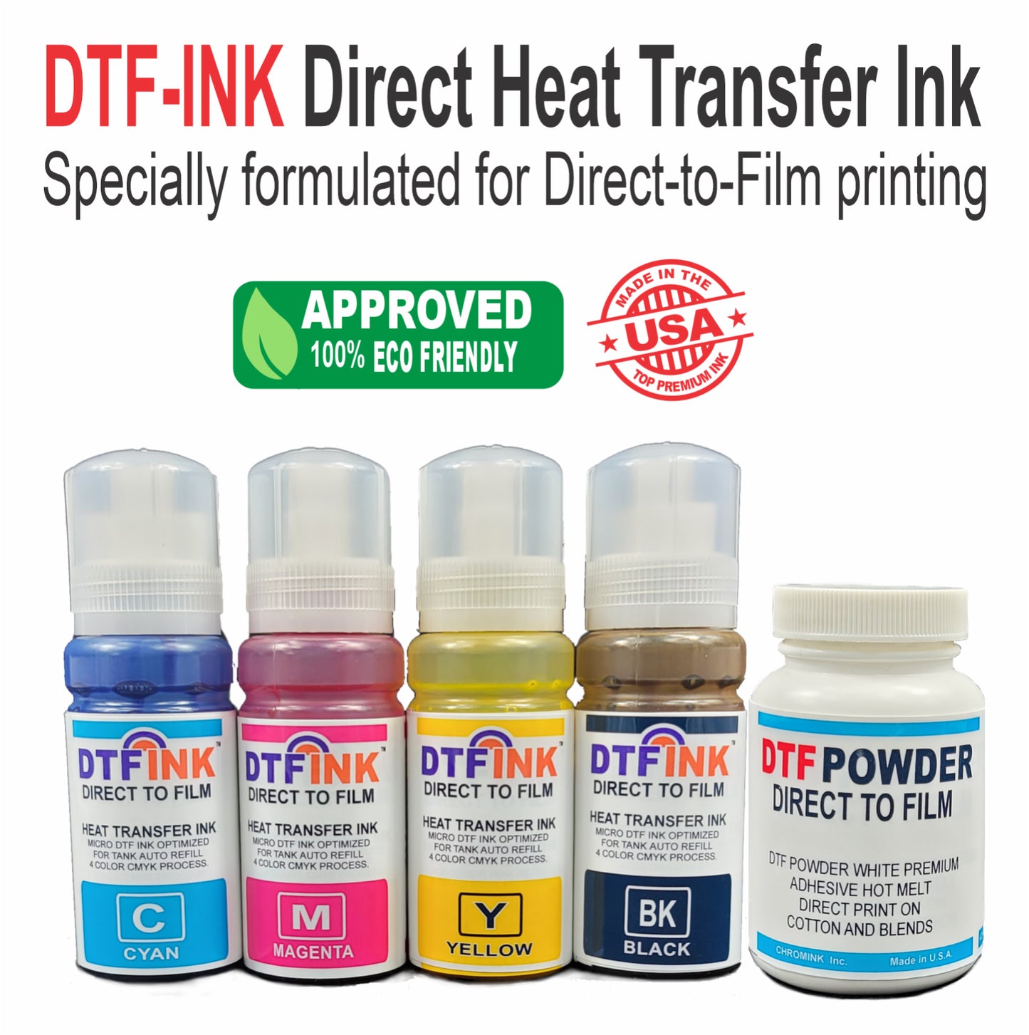 Epson Printer with DTF Ink Heat Transfer Print Color T-Shirt Maker Start Kit