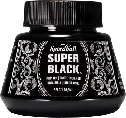 Super Black India Ink, 2-Ounce Jar