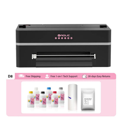 Haolic Mini D8 DTF Printer 13" | Compact Direct-To-Film Printer for Small Business & Home Use