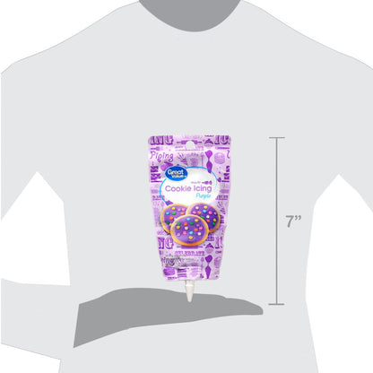 Cookie Icing in a Ready to Use Pouch, Purple, 7 Ounce