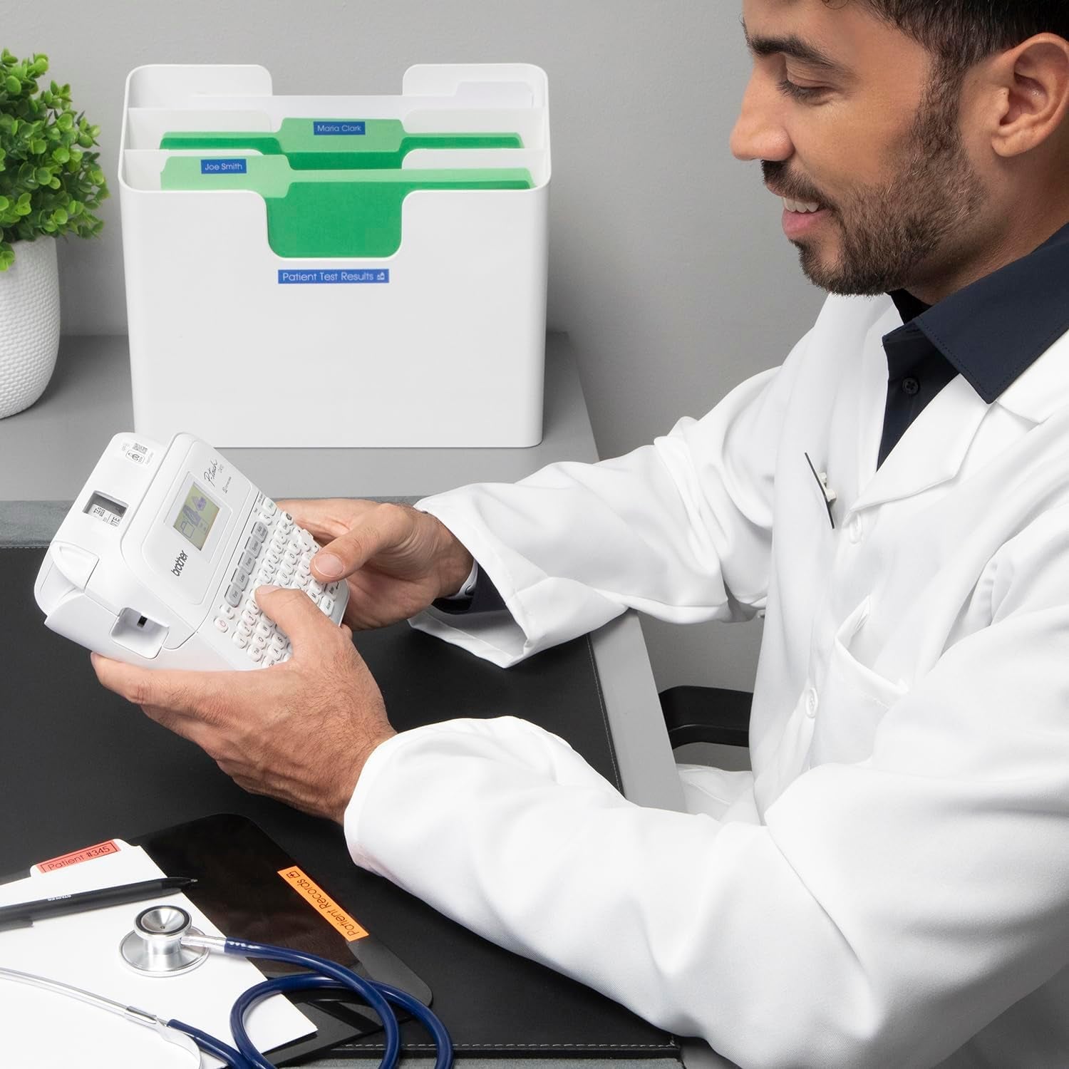 P-Touch PT-D410 Home / Office Advanced Label Maker | Connect via USB to Create and Print on Tze Label Tapes up to ~3/4 Inch, White