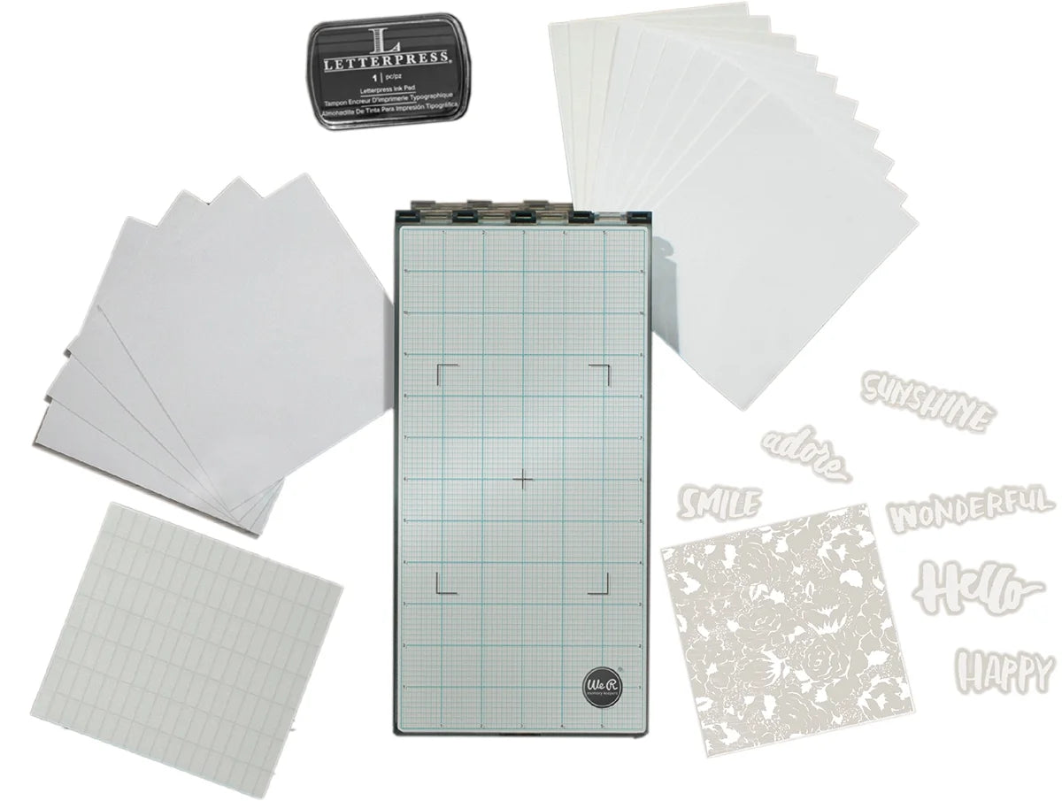 We R Memory Keepers Letterpress Starter Kit-