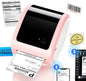 Thermal Label Printer 4X6 - D520BT Built-In Label Holder Thermal Printer for Small Business Shipping Packages - Compatible with USPS, Amazon, Shopify, Ebay and More(Pink)