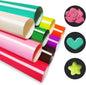 Puff Vinyl Heat Transfer, 3D Puff Heat Transfer Vinyl Bundle Sheets Iron On, Foaming Heat Transfer Puffy HTV Vinyl for Heat Press T Shirts DIY Clothes Fabric, 9 Colors Size 12”X10”