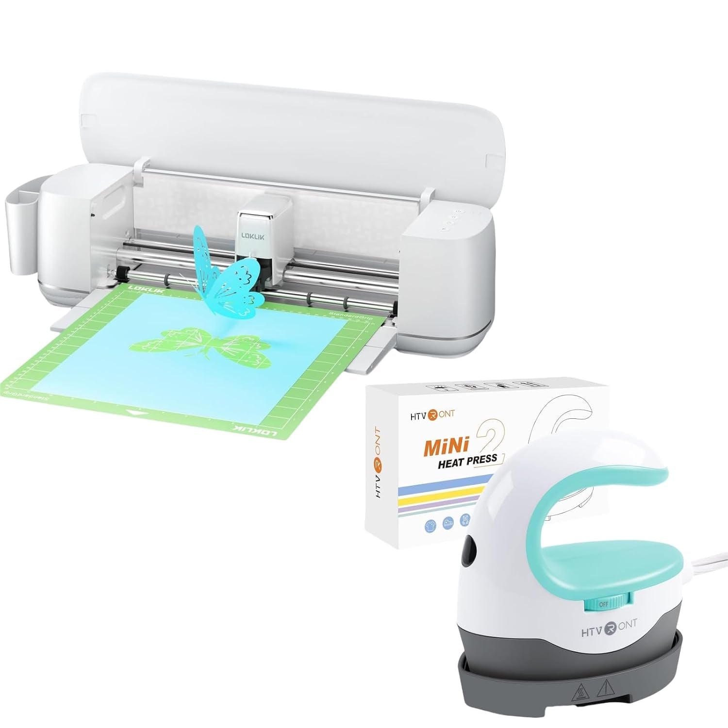 Loklik Cutting Machine 2 & Heat Press Mini Heat Press Machine