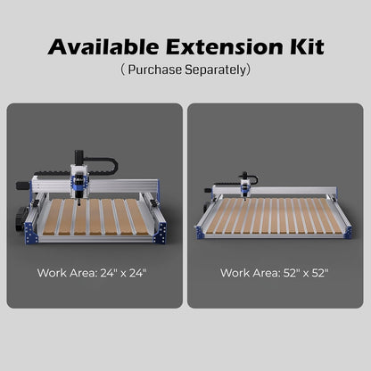 Genmitsu CNC Router Machine Proverxl 4030 V2, NEMA 23 Closed-Loop Stepper Motor, 3 Axis Milling Machine with 400W Spindle, Fast Speed for Wood Metal Acrylic PCB MDF, Working Area 400 X 300 X 110Mm