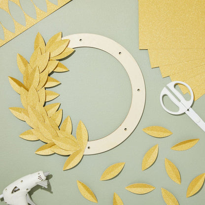 24 Sheets Gold Glitter Paper Cardstock for DIY Crafts, Card Making, Invitations, Double-Sided, 250Gsm (8 X 12 In)