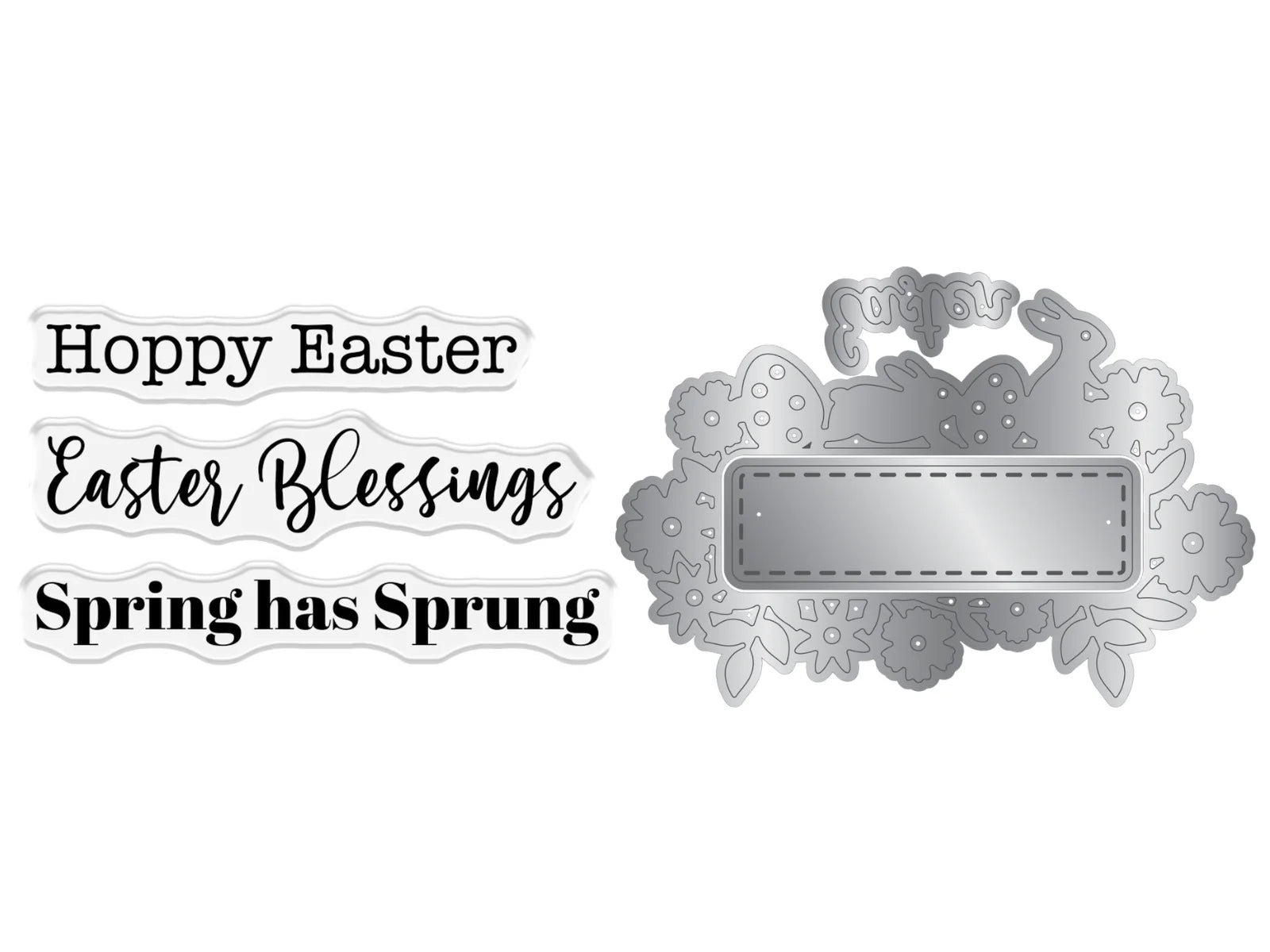 Crafter'S Companion Stamp & Die - Hoppy Easter