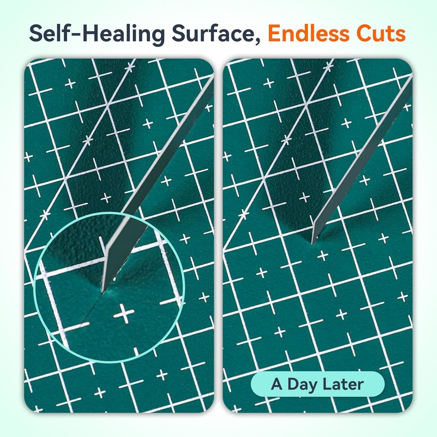 HTVRONT Cutting Mat, 6 Pcs Cutting Mat 12X12 & 5 Packs Self Healing Mat- 12" X 18”