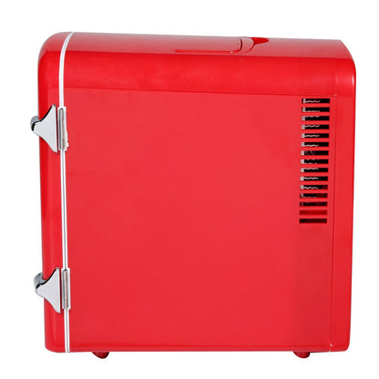 Portable Retro Extra Large 9-Can Capacity Mini Cooler, EFMIS175, Red