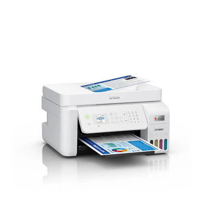 Epson Ecotank ET-4800 Color Inkjet All-In-One Printer with MTC Printer Cable & File Folders