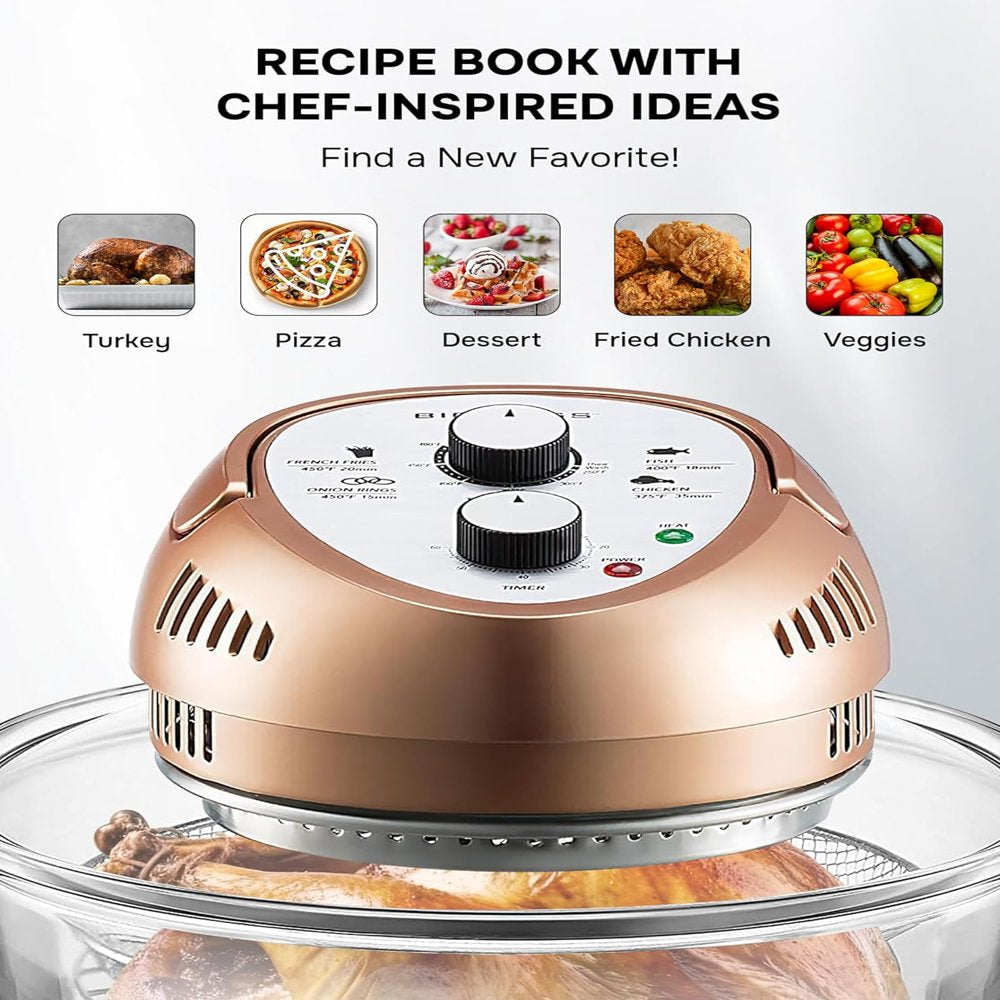 As Seen on TV  16 Quart Oil-Less Air Fryer and Convection Oven, Copper