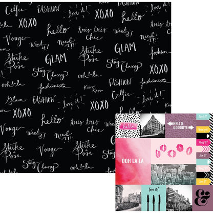 American Craft  Urban Chic Collection 12 X 12 Double Sided Paper Tres Tres Chic