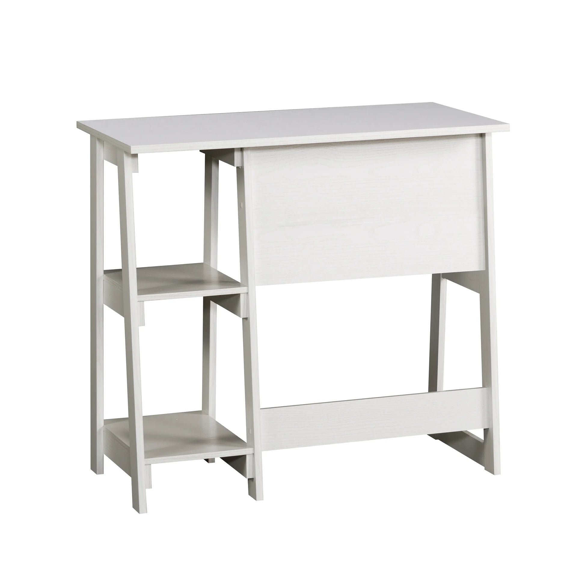 Quick Assembly Desk, White Finish