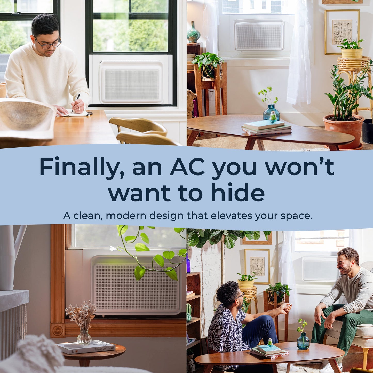 8,000 BTU Window Air Conditioner - Quiet & Smart, Cools up to 350 Sq. Ft. - #1 Easy to Install AC, App/Wi-Fi, Remote Control, Voice-Enabled, 2X Insulation, White