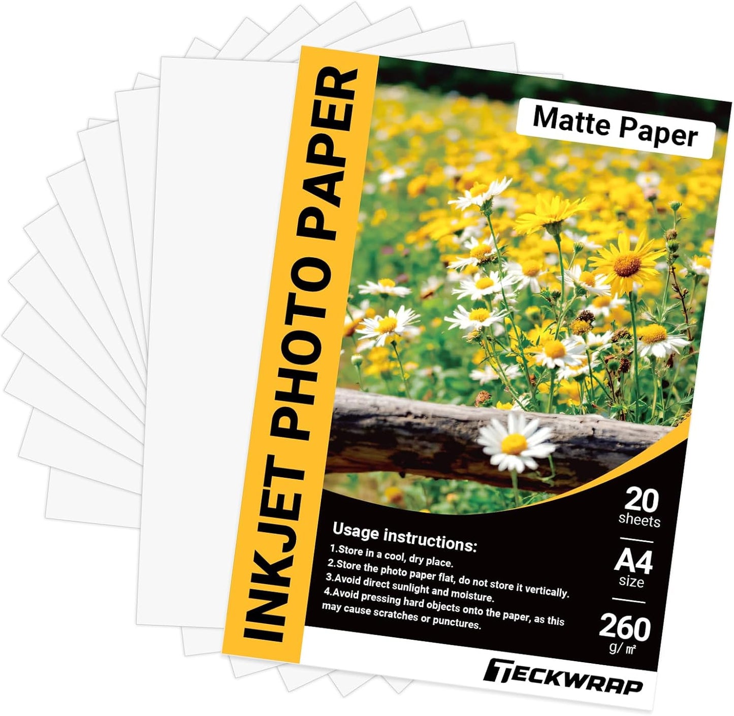 Matte Photo Paper 8.5" X 11" - 69Lb Photo Paper for Inkjet Printer Paper, Ideal for Portrait Photography, 20 Sheets, Smudge-Proof