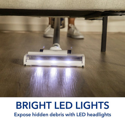 Litevak by  Cordless Stick Vacuum - 40 Minute Runtime + HEPA Filtration + LED Headlight - New