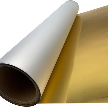 H-E DTF Foil Film 13In X 65.6Ft Gold Foil DTF Transfer Film, Cold Peel Gold/Silver Foil DTF Transfer Film (G Old)