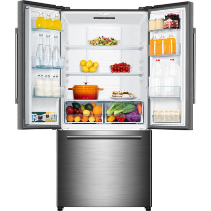 18 Cu. Ft. Counter Depth 3-Door French Door Refrigerator 32 Inch Wide, Stainless Steel, Condition: New